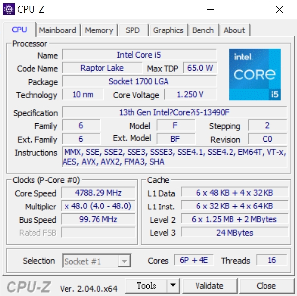 CPU-Z 13490F.jpg CPU-Z 13490F.jpg
